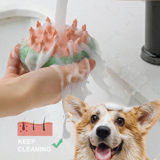 Bathing Brush Massage Soap Dispenser - Amazing Pup Goodies