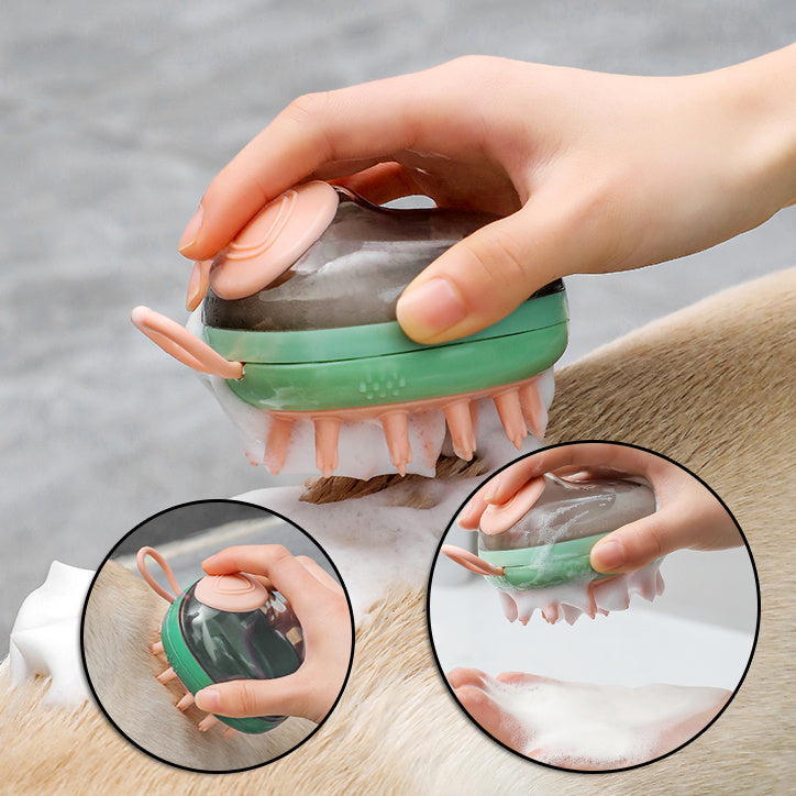 Bathing Brush Massage Soap Dispenser - Amazing Pup Goodies