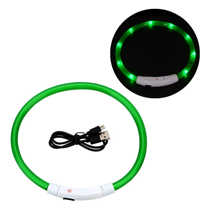 Dog LED Luminous Collar with USB - Amazing Pup Goodies