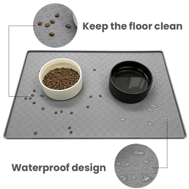 Waterproof Pet Food Bowl Placement - Amazing Pup Goodies